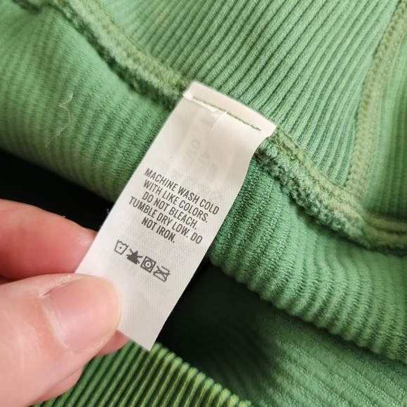 Aerie Offline 7/8 Hi Rise Leggings Seamless Green Size Large - Picture 4 of 5